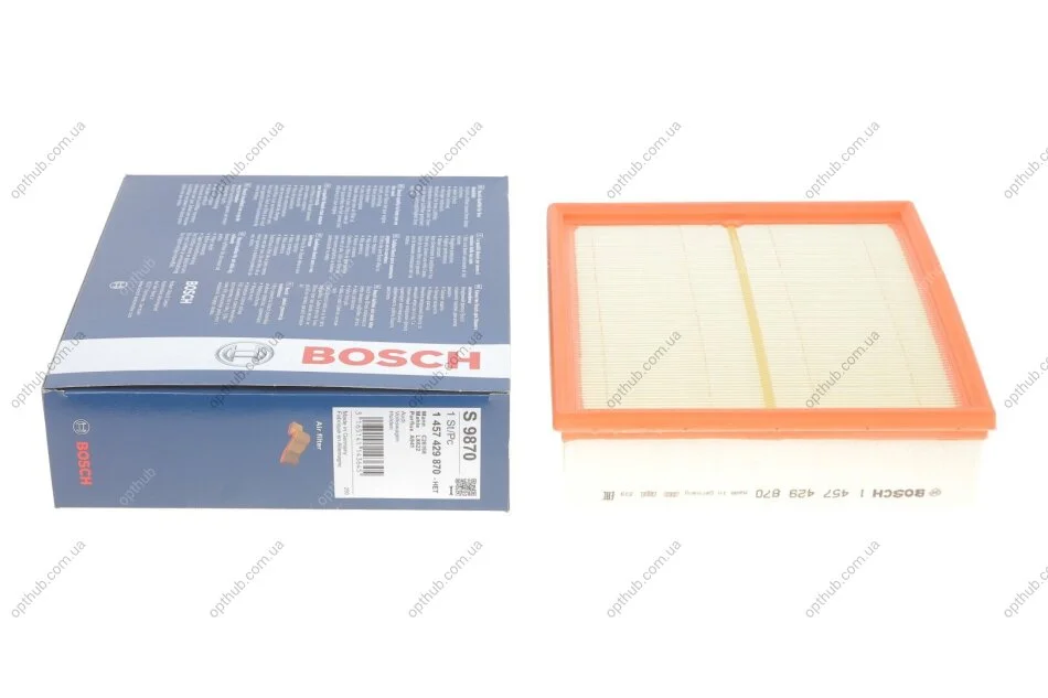 Фільтр повітряний Audi A6, VW Passat (вир-во Bosch) BOSCH 1 457 429 870 (фото 1)