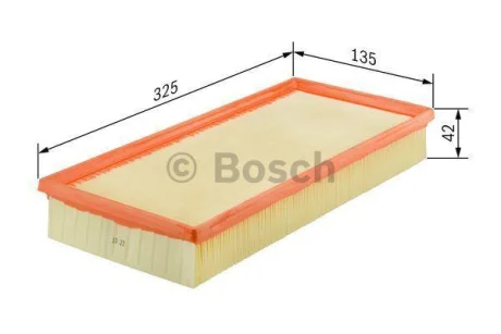 Фільтр повітряний (Фільтр повітряний) FIAT PUNTO LANCIA Y 1.2 09.99-04.06 BOSCH 1457433520