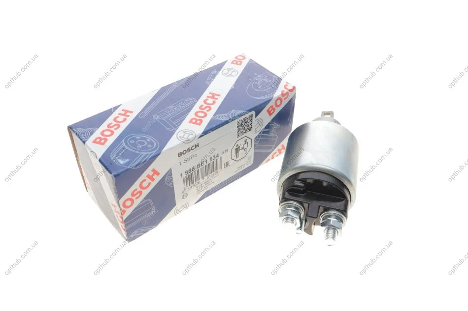 Реле стартера втягуюче Fiat Doblo 1.6 D/1.9 JTD 01- (opt-om) BOSCH 1 986 SE1 534 (фото 1)
