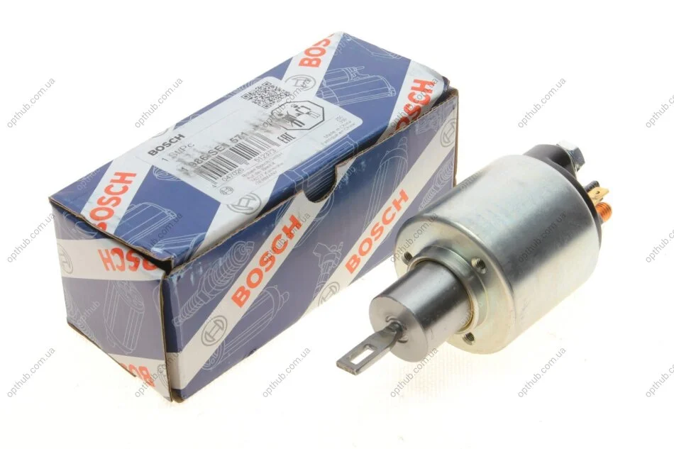 Реле стартера втягуюче Citroen C5/C6/Jumper/Peugeot 405/505/Partner 1.6-3.0 71- (opt-om) BOSCH 1 986 SE1 571 (фото 1)