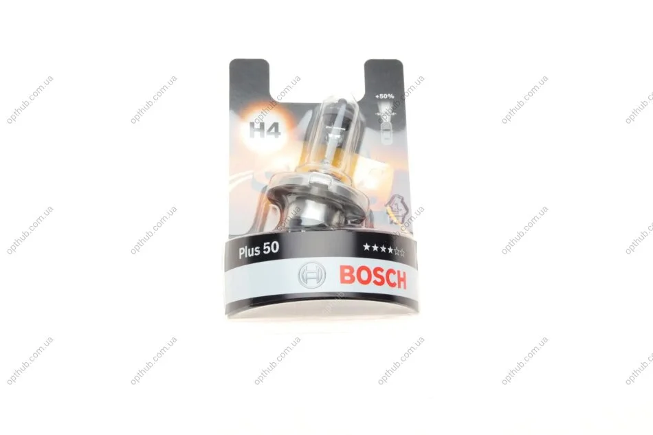 Лампа фарна А 12-60+55 ВАЗ H4 plus 60 ближн., дальн. світло (вир-во Bosch) BOSCH 1 987 301 040 (фото 1)