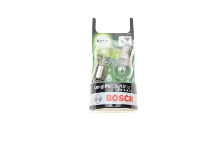 Лампа (упаковка-блістер 2шт) P21W 12В 21Вт BA15S основна лампа Longlife Daytime BOSCH 1 987 301 050
