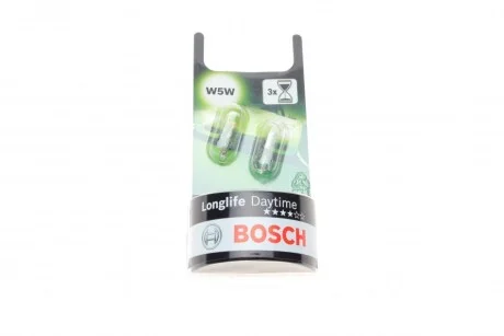 Автолампа W5W 12V 5W W2.1x9.5d Longlife Daytime (BL) (без цоколя) (opt-om) BOSCH 1 987 301 052