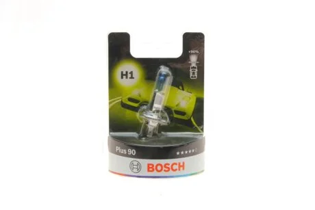 Автолампа H1 12V 55W P14.5s Plus 90 (BL) UA63 BOSCH 1 987 301 076