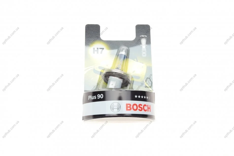 Лампа розжарювання 12 V 55 W H7 PLUS 90 блістер (вир-во Bosch) BOSCH 1 987 301 078 (фото 1)