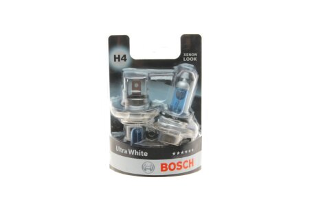 Лампа накаливания H4 12V 60/55W P43t Ultra White (комплект) (выр-во) C.I.U BOSCH 1 987 301 440