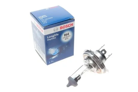 Автолампа H4 12V 60/55W P43t Longlife Daytime UA63 BOSCH 1 987 302 048