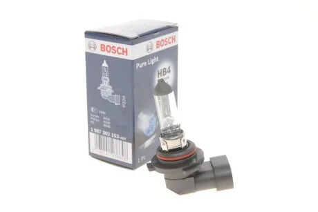 Автолампа HB4 12V 51W P22d Pure Light UA63 BOSCH 1 987 302 153