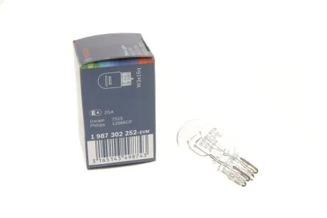 Лампа розжарювання W21/5W 12V W3x16q PURE LIGHT (вир-во Bosch) BOSCH 1 987 302 252