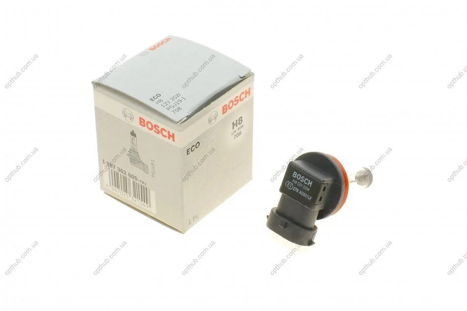 Лампа розжарювання H8 12V 35W PGJ19-1 ECO (вир-во) BOSCH 1 987 302 805 (фото 1)