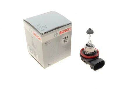 Лампа накаливания H11 12V 55W PGJ19-2 ECO (пр-во Bosch) BOSCH 1 987 302 806