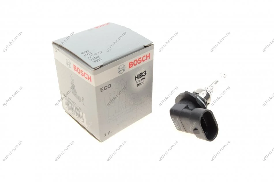 Лампа розжарювання HB3 12V 60W P20d ECO (вир-во) BOSCH 1 987 302 807 (фото 1)