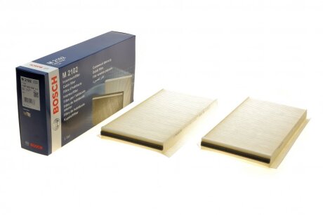 Фото 1 - фільтр салону BMW 5 (E60/E61)/6 (E63/E64) 2.0-5.0 01-10 (к-кт 2шт.) UA63 BOSCH 1 987 432 102 Фільтр салону BMW 5 (E60/E61)/6 (E63/E64) 2.0-5.0 01-10 (к-кт 2шт.) UA63 BOSCH 1 987 432 102 (фото 1)