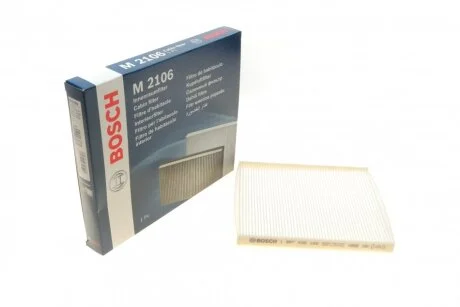Фильтр салона Fiat Panda 1.1-1.4 JTD 95-/Ford Ka 1.2/1.3 TDCi 08-16 (opt-om) BOSCH 1 987 432 106