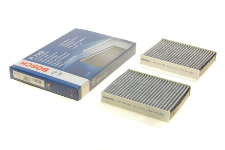 Фільтр салону Alfa Romeo 147/156/GT 01-10 (вугільний) (к-кт 2шт.) UA63 BOSCH 1 987 432 386
