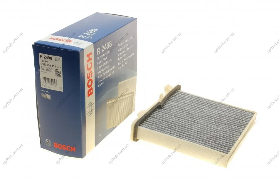 Фільтр салон MITSUBISHI вугільний (вир-во Bosch) BOSCH 1 987 432 498 (фото 1)