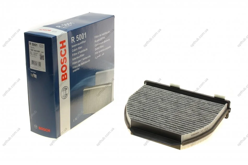 Фільтр салону MB C-KLASSE(W204) 07-, E-KLASSE (W/S212) 09- вугільний (вир-во) BOSCH 1 987 435 001 (фото 1)