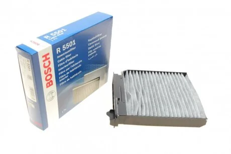 Фільтр салону RENAULT DUSTER 10-, LOGAN 04- вугільний (вир-во) BOSCH 1 987 435 501