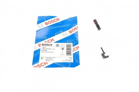 Датчик зносу колодок гальмівних (передніх) MB M-Class (W163) 98-05 (opt-om) BOSCH 1 987 473 011