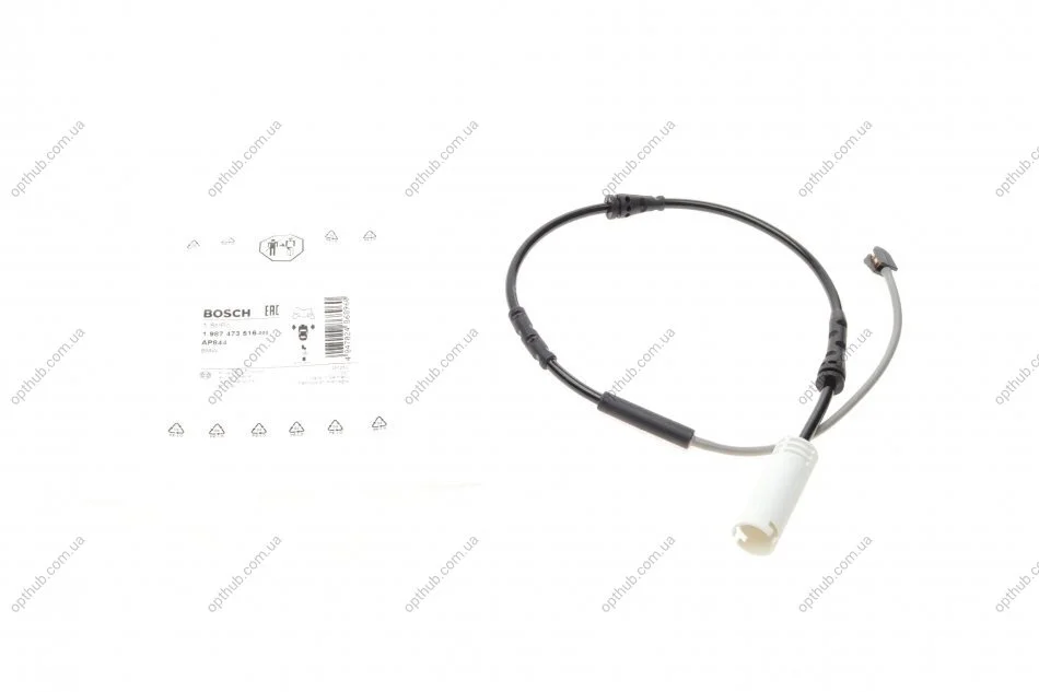 Датчик зносу гальмівних колодок (передніх) BMW X1 (E84) 05-15 (L=675mm) (opt-om) BOSCH 1 987 473 516 (фото 1)