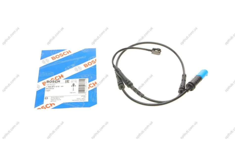 Датчик зношування гальмівних колодок (задніх) BMW X3 (G01) 17- (L=740mm) (opt-om) BOSCH 1 987 473 615 (фото 1)