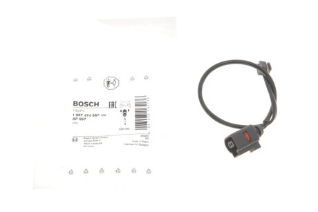 Датчик зносу гальмівних колодок VW Touareg 3.0-4.2 10- (opt-om) BOSCH 1 987 474 567