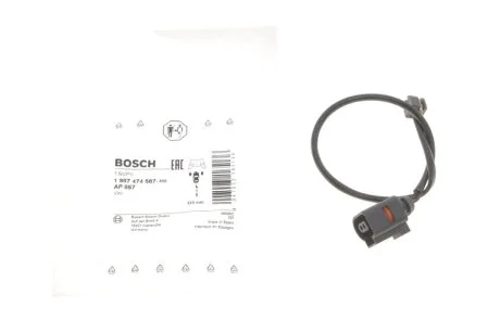 Датчик зносу гальмівних колодок VW Touareg 3.0-4.2 10- (opt-om) BOSCH 1 987 474 567