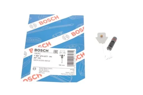 Датчик зносу гальмівних колодок (передніх) MB (W124/W201) 82-98 (L=190mm) (opt-om) BOSCH 1 987 474 577