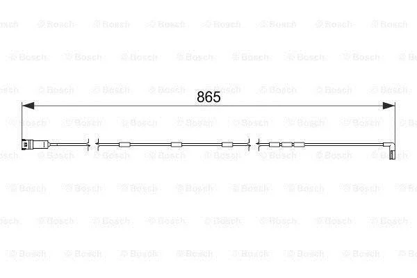 Датчик зношування диска колеса переднього BOSCH 1987474586 (фото 1)