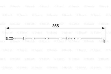 Датчик зношування диска колеса переднього BOSCH 1987474586