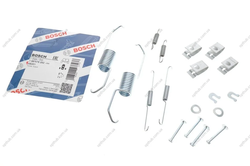 Монтажный к-кт тормозных колодок HONDA HR-V; SUZUKI JIMNU 1 987 475 252 BOSCH 1987475252 (фото 1)