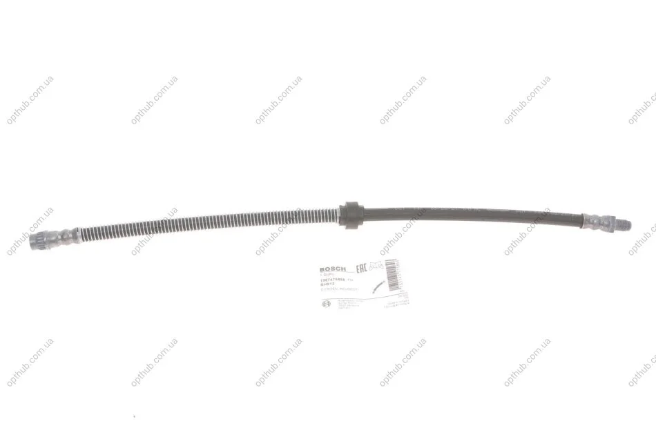 Шланг гальмівний (передній) Citroen Berlingo/C2/C3/Xsara/Peugeot Partner 96- (L=457mm) UA63 BOSCH 1 987 476 868 (фото 1)