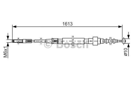 Трос гальмiвний BOSCH 1987477162