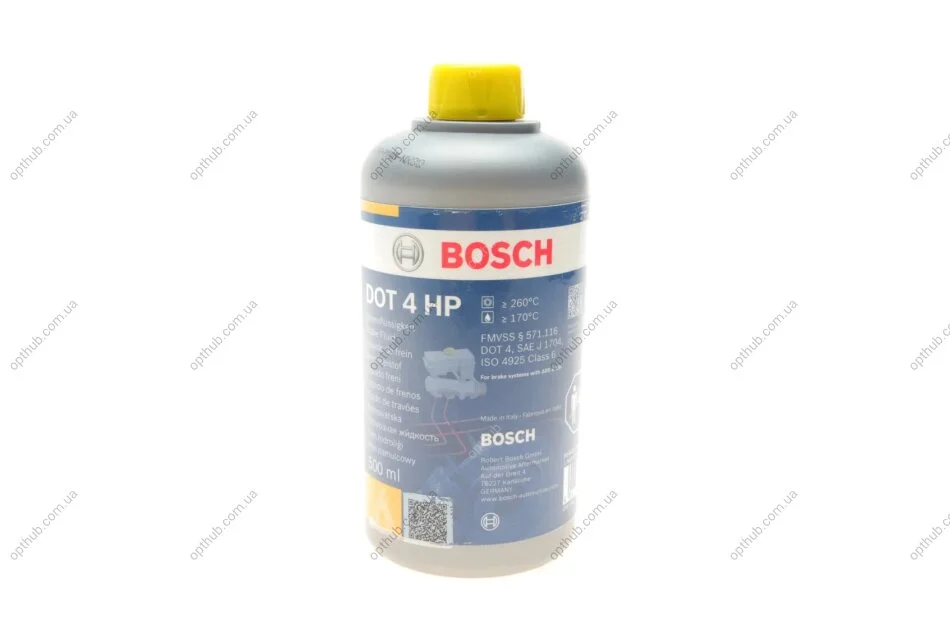 Рідина гальм. DOT4 HP 0,5л (вир-во Bosch) BOSCH 1 987 479 112 (фото 1)