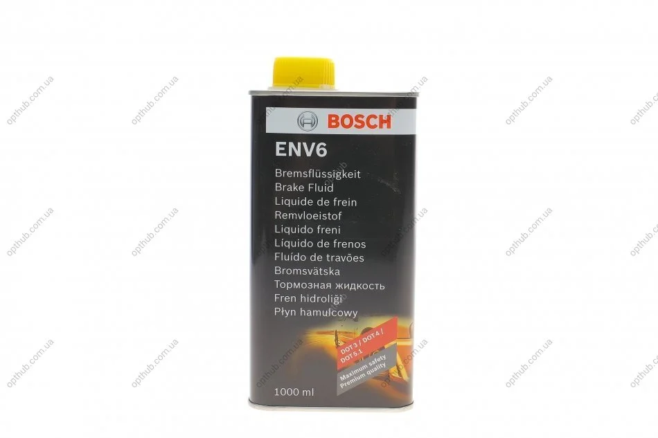 Рідина гальмівна DOT3/DOT4/DOT5.1 (1L) ENV6 (металева канистра) (opt-om) BOSCH 1 987 479 207 (фото 1)
