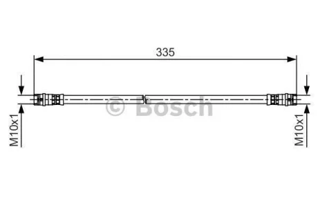 Шланг гальм. задній BOSCH 1987481517