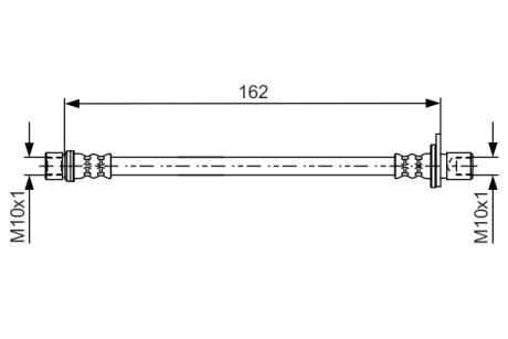 Шланг гальмівний BOSCH 1 987 481 638