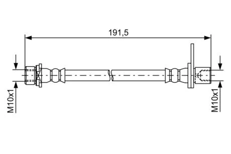 ШЛАНГ тормозной BOSCH 1 987 481 738