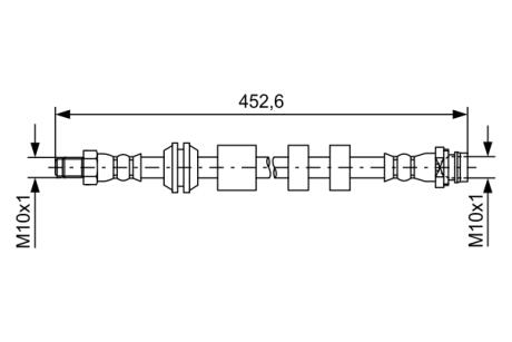 ШЛАНГ тормозной BOSCH 1 987 481 741