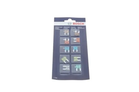 Комплект запобіжників (міні, з плоскими контактами) (opt-om) BOSCH 1 987 529 038