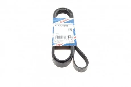 Ремінь генератора Renault Master 2.2/2.5 dCi 00- (6PK1836) (opt-om) BOSCH 1 987 945 714