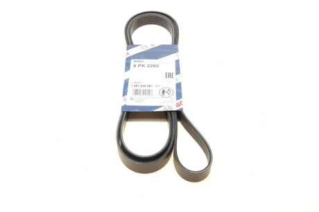 Ремінь генератора MB Sprinter CDI (-AC) (6PK2260) UA63 BOSCH 1 987 945 981