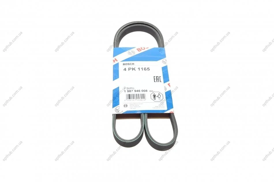 Реминь генератора Renault Twingo 1.2 93-96 (4PK1165) (opt-om) BOSCH 1 987 946 008 (фото 1)