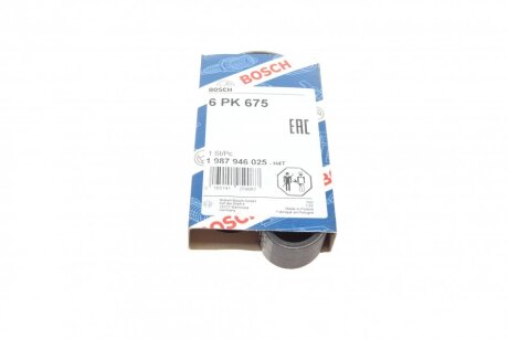 Ремінь генератора Nissan Micra 1.0-1.4i 16V 92-03 (6PK675) (opt-om) BOSCH 1 987 946 025