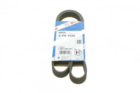 Ремінь п-клиновий 6Рk1030 (Вир-во Bosch) BOSCH 1 987 946 051
