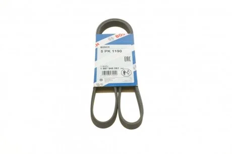 Ремінь п-клиновий 5pk1190 (Вир-во Bosch) BOSCH 1 987 946 061