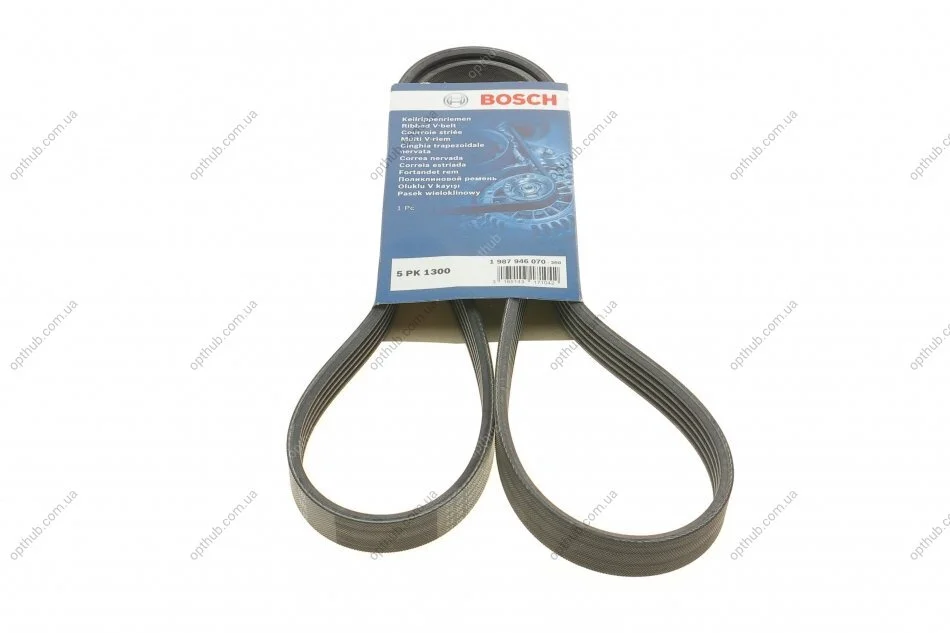 Ремінь поліклін. 5PK1300 (вир-во Bosch) BOSCH 1 987 946 070 (фото 1)