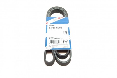 Ремінь клиновий 6pk1540 BOSCH 1 987 946 099