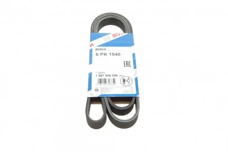 Ремінь клиновий 6pk1540 (Вир-во Bosch) BOSCH 1 987 946 099