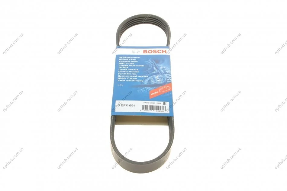 Ремінь генератора Mazda 3 2.0i 03-09 (5PK694) (opt-om) BOSCH 1 987 946 120 (фото 1)